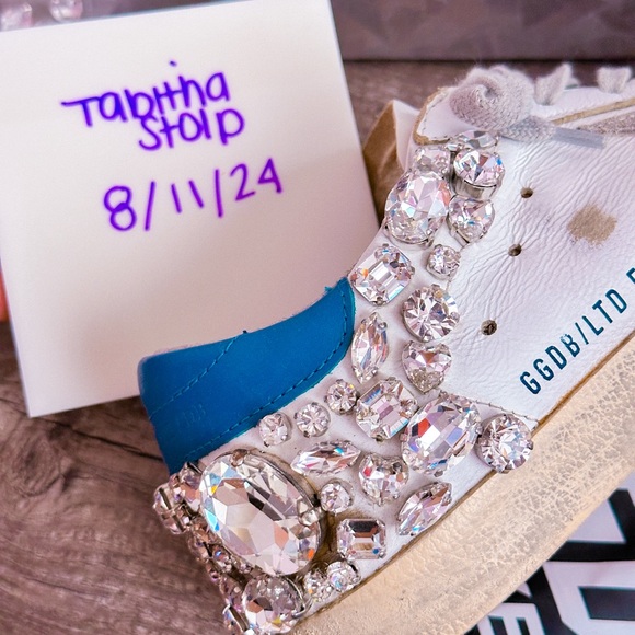 ❌ SOLD ❌ Golden Goose Size 38 Swarovski Superstars - Picture 3 of 10